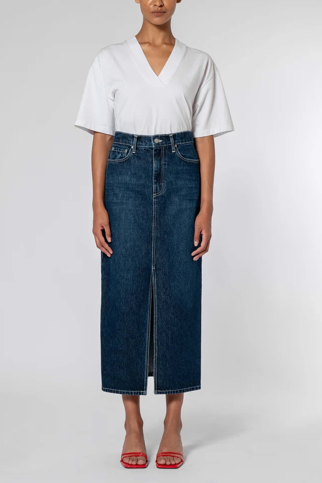 NOBODY DENIM Avery Skirt Deep Blue - Laneway Boutique