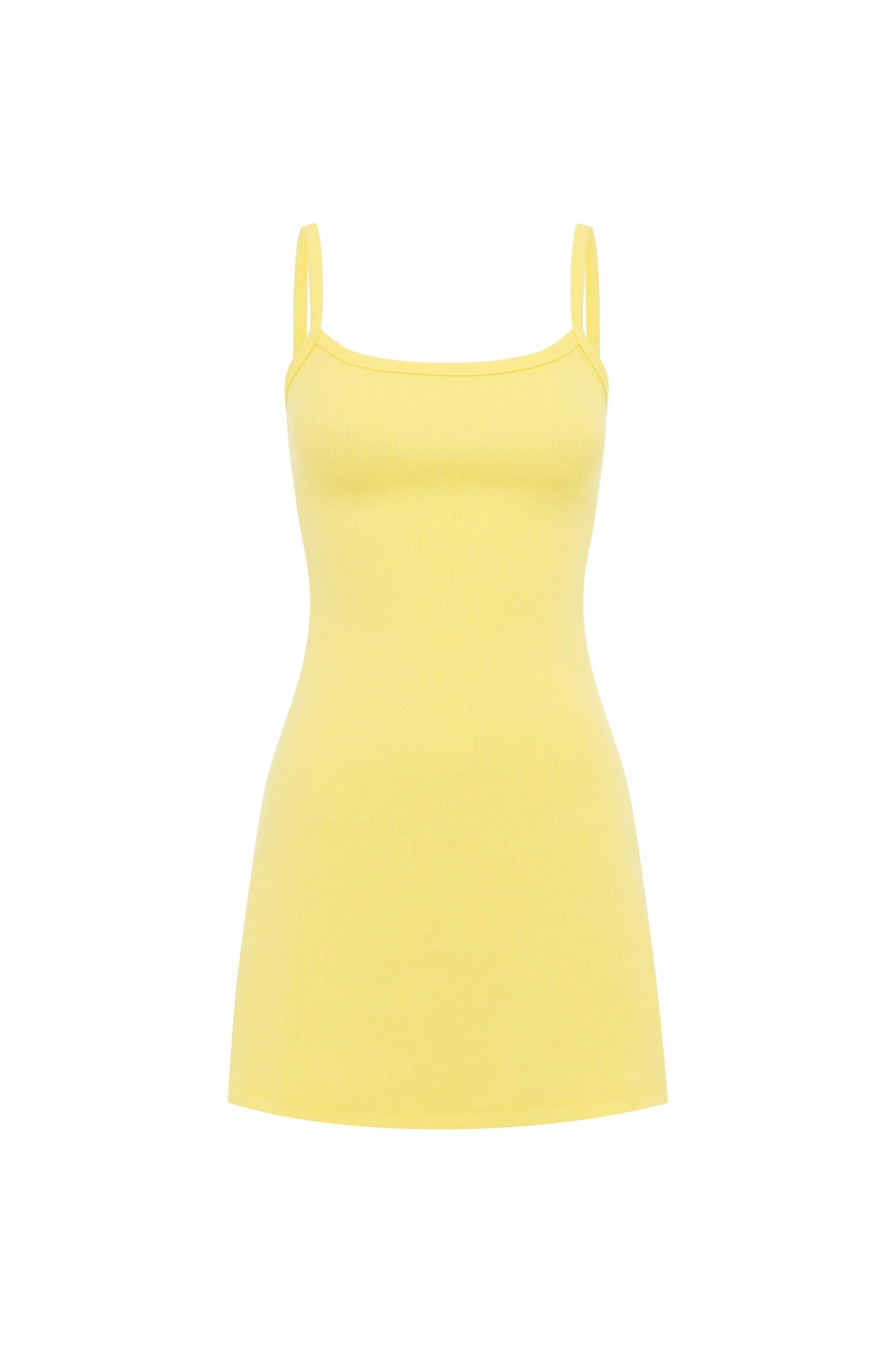 A Line Mini Dress Lemon
