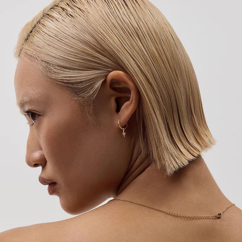 Starburst Mini Hoops Gold