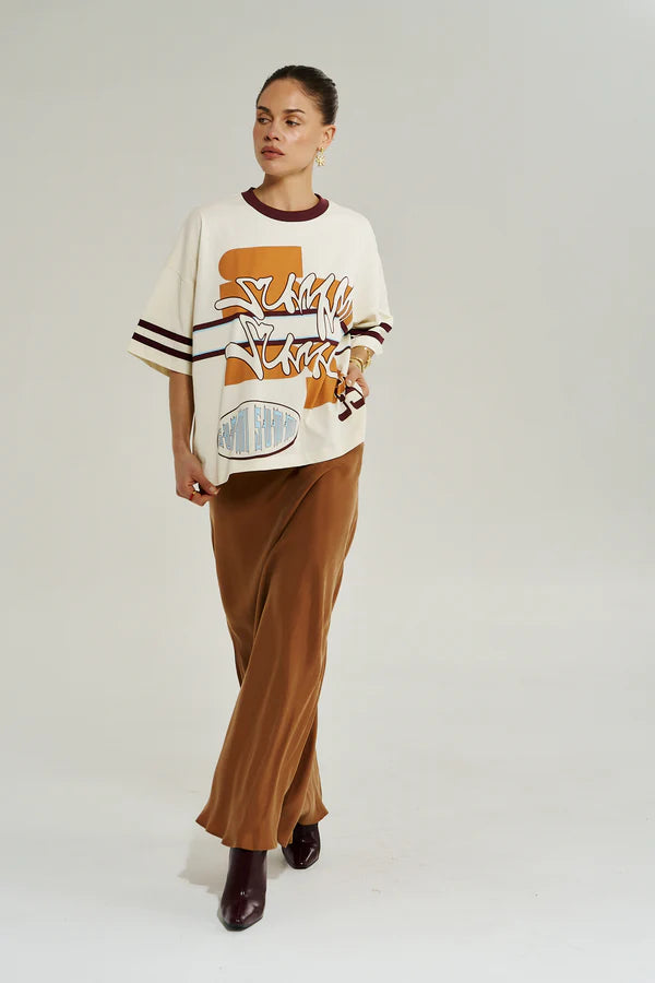 Bordeaux 55 Tee Vintage White