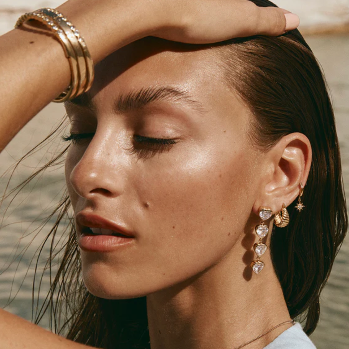 Flarred Croissant Hoops