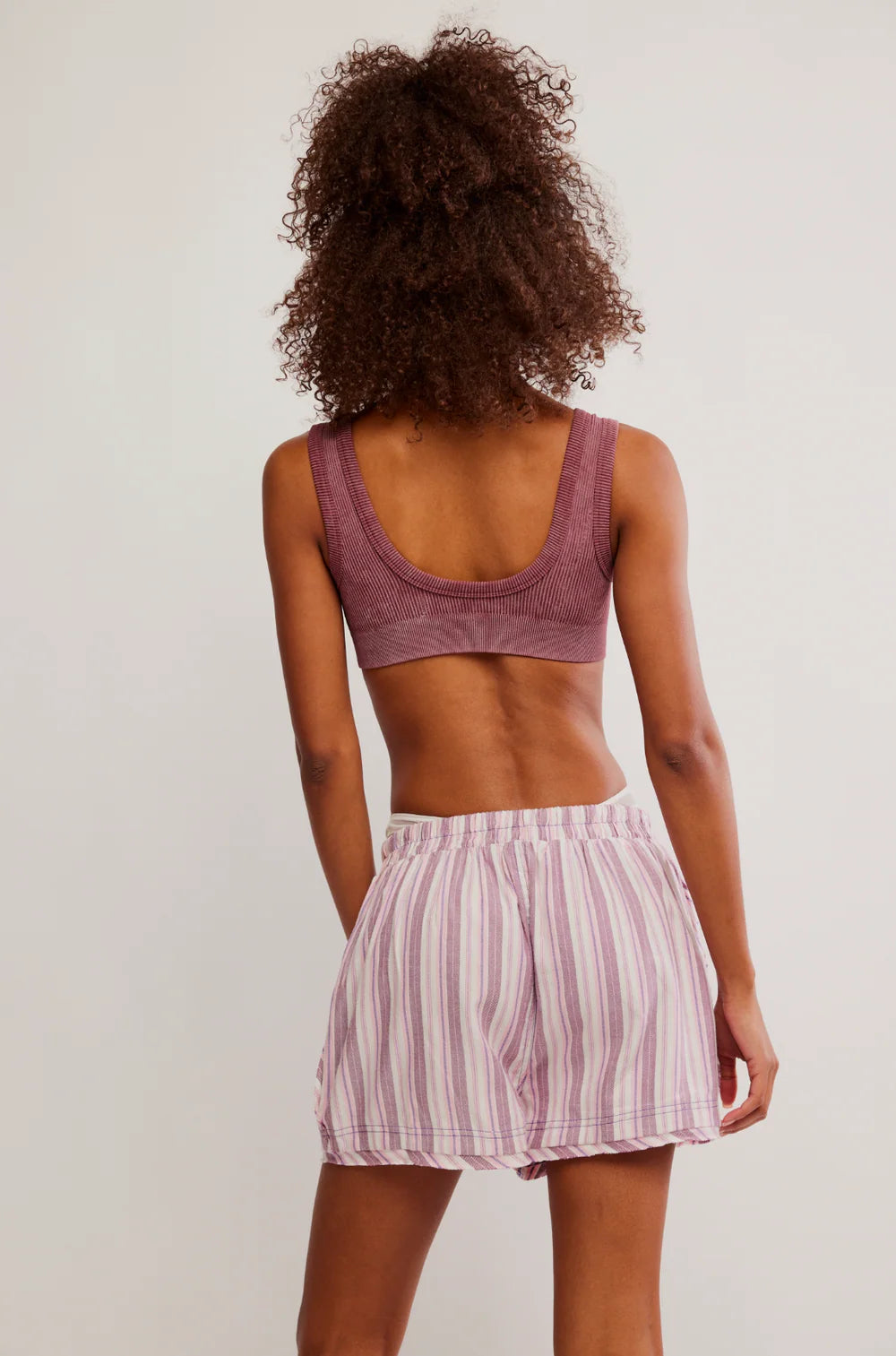 We The Free Day To Day Striped Boxers Burgundy