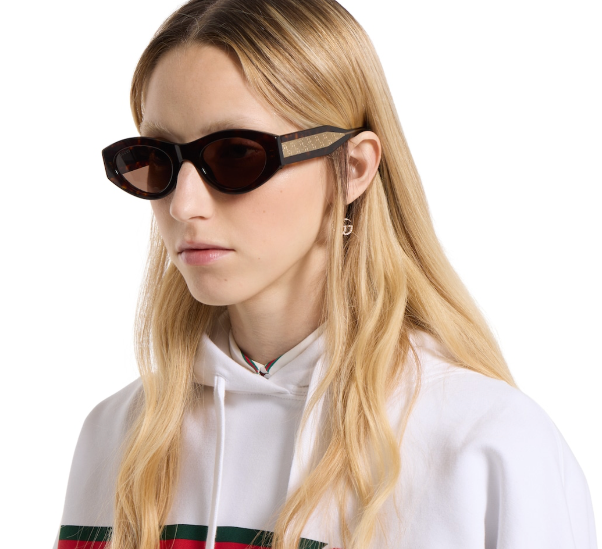 Gucci Rectangular Sunglasses GG2065S002 Havana