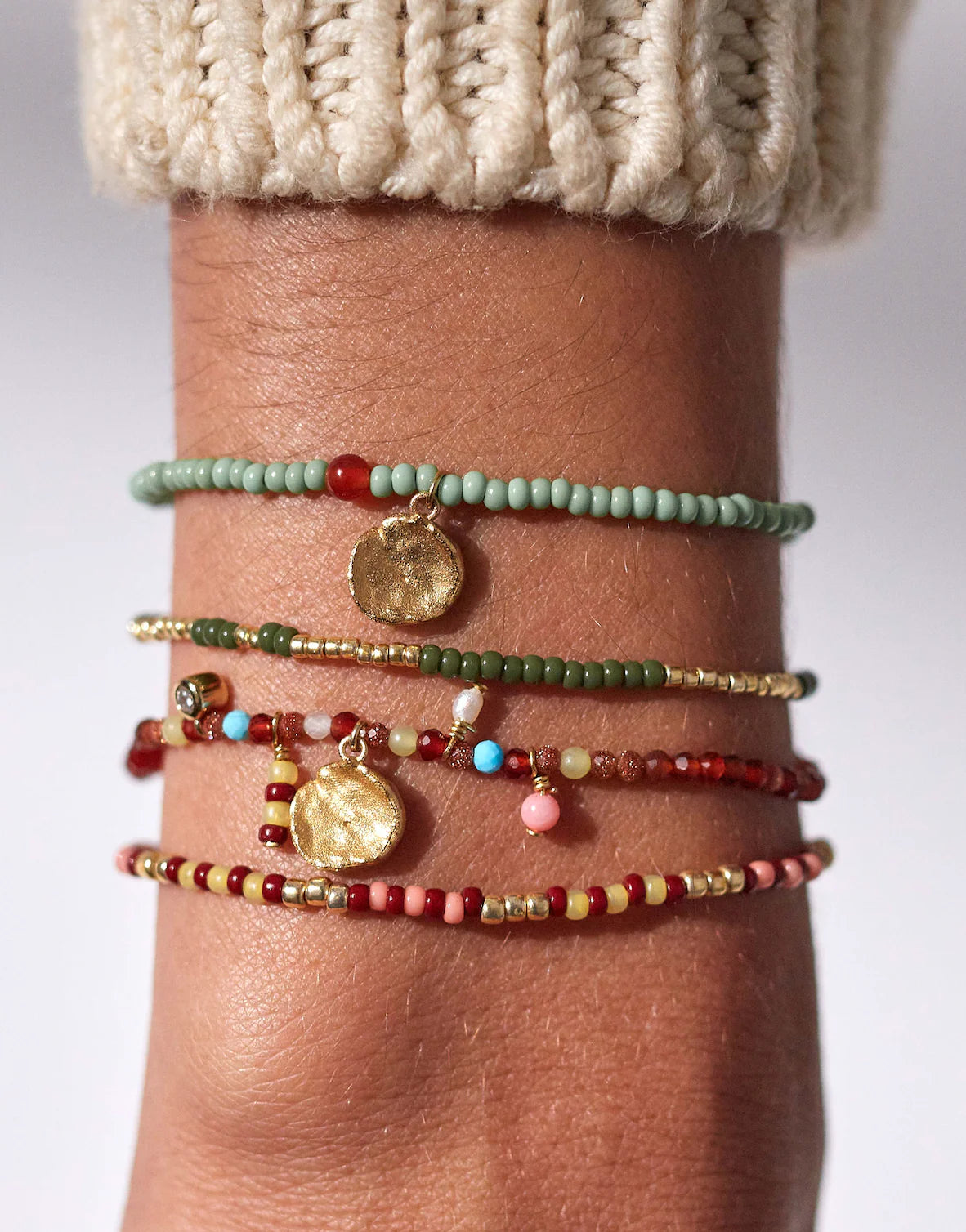 Peyote Bracelet Apple Green