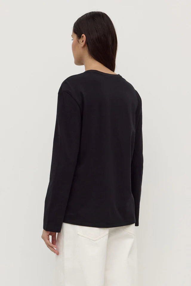 Thea Long Sleeve Tee Black