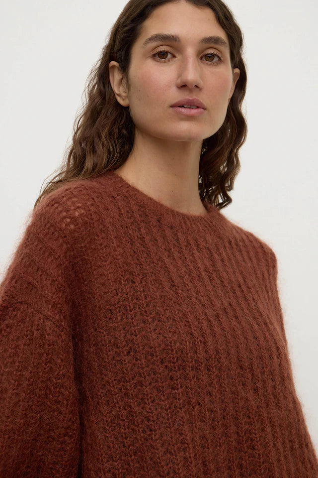 Tulsa Mohair Knit Burnt Amber