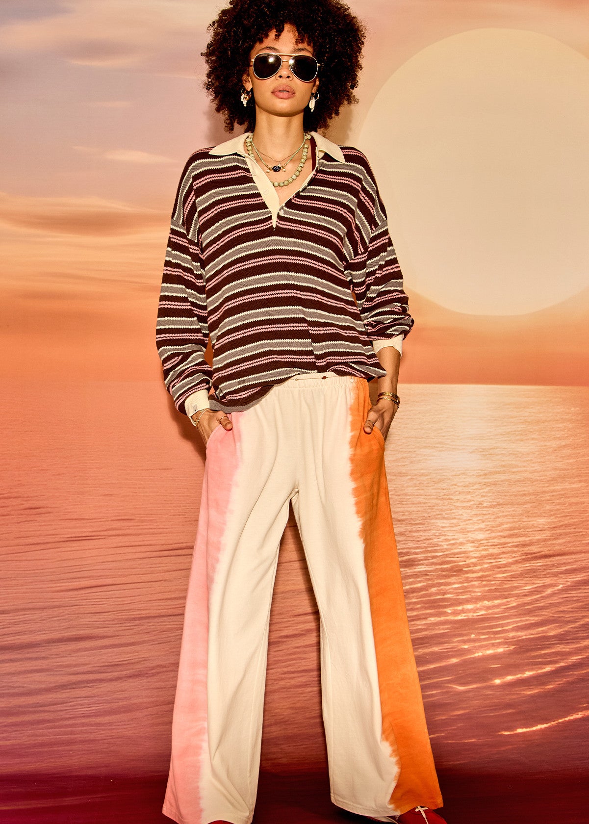 Wonder Knit Polo Stripe