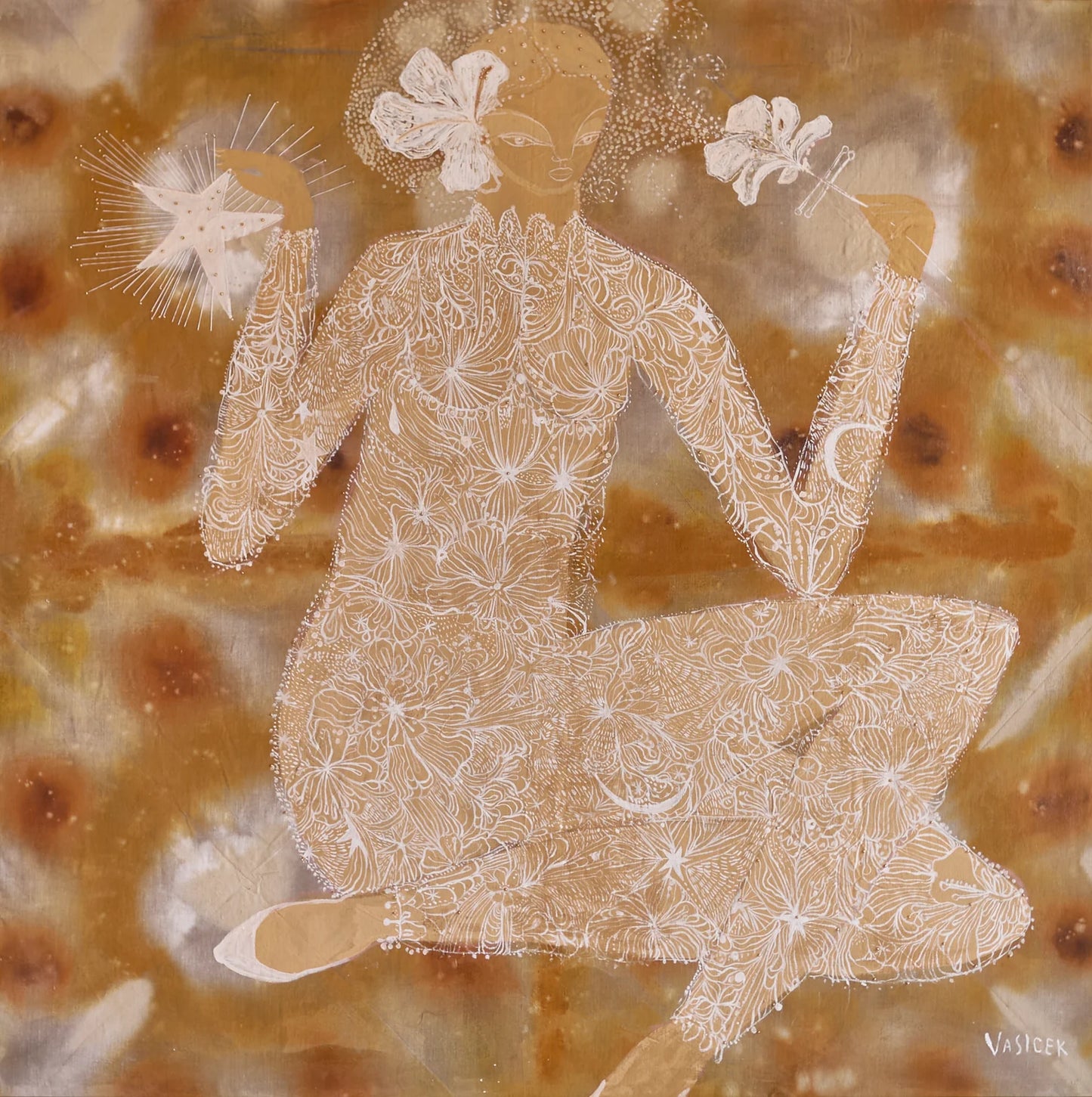 Jai Vasicek The White Flower Limited Edition Print