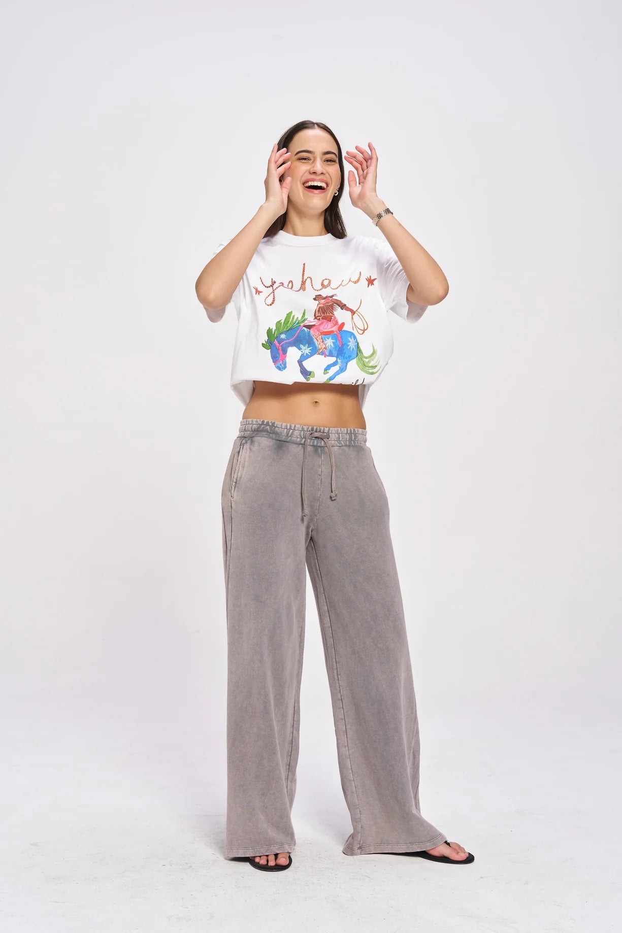 Yeehaw Tee White