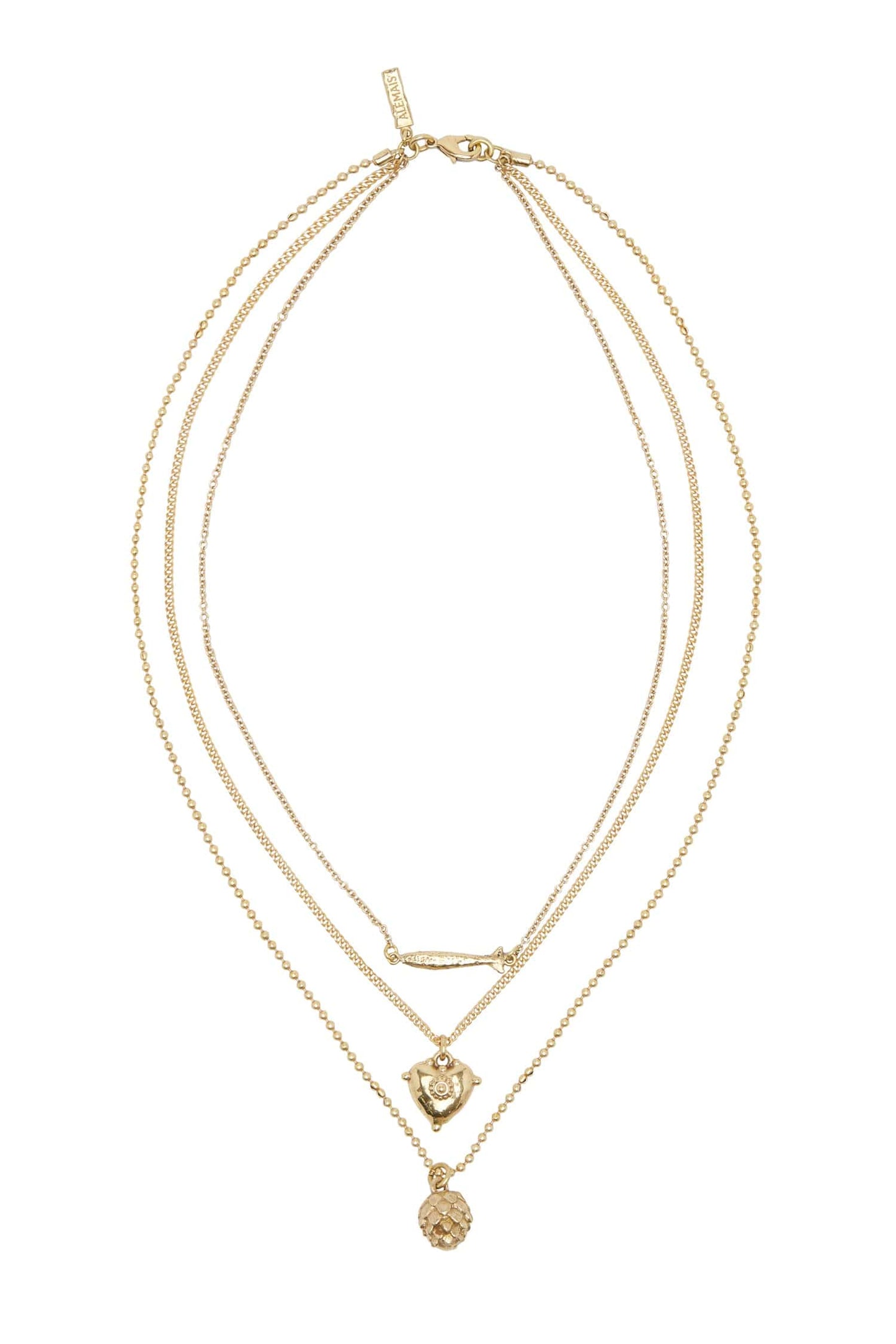 Tesori Multi Chain Charm Necklace