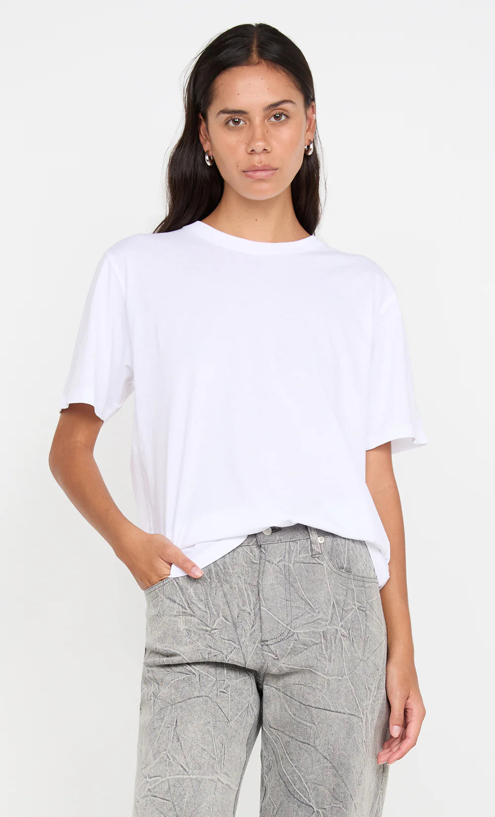 Pip Washed Tee White