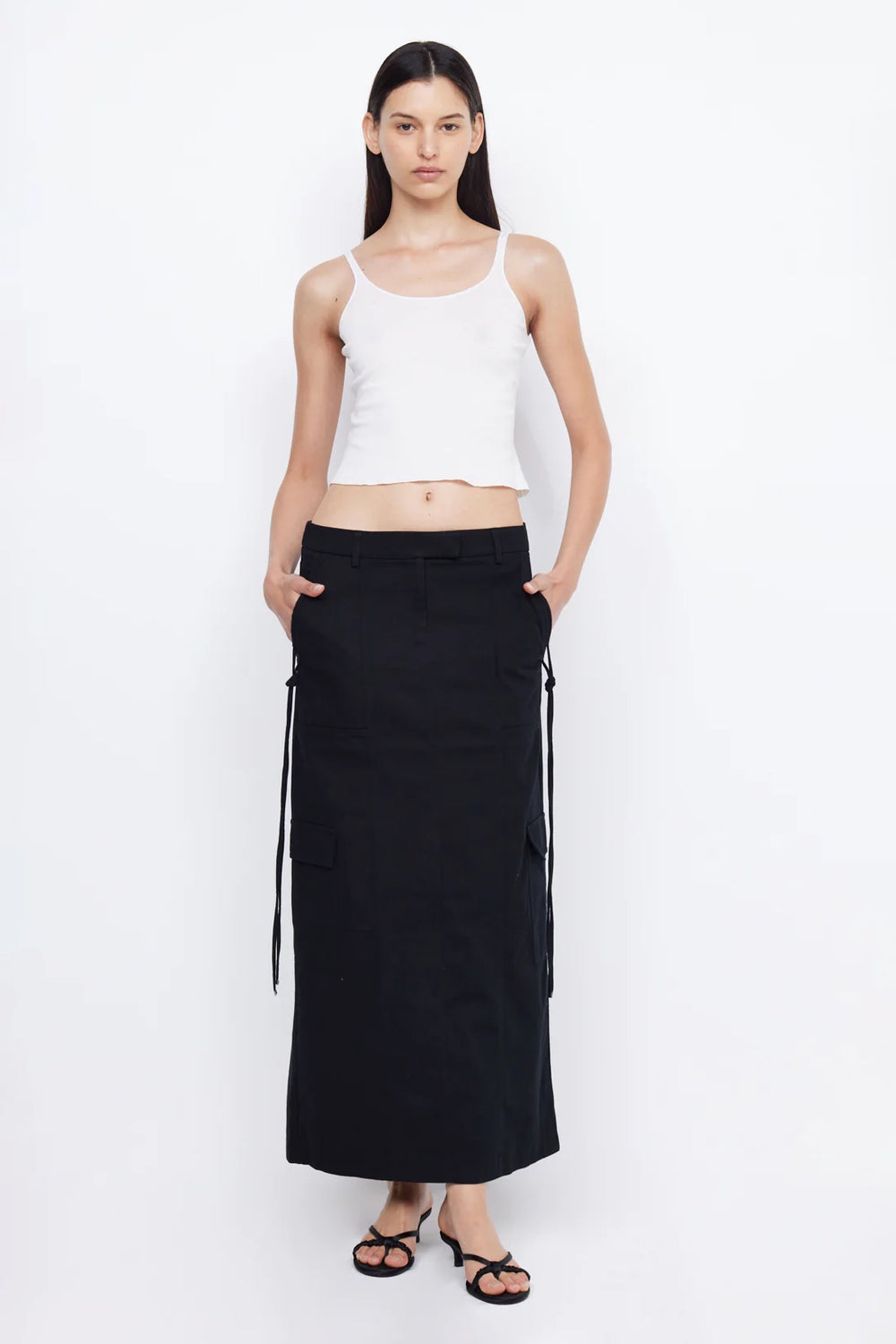 Rina Maxi Skirt Black