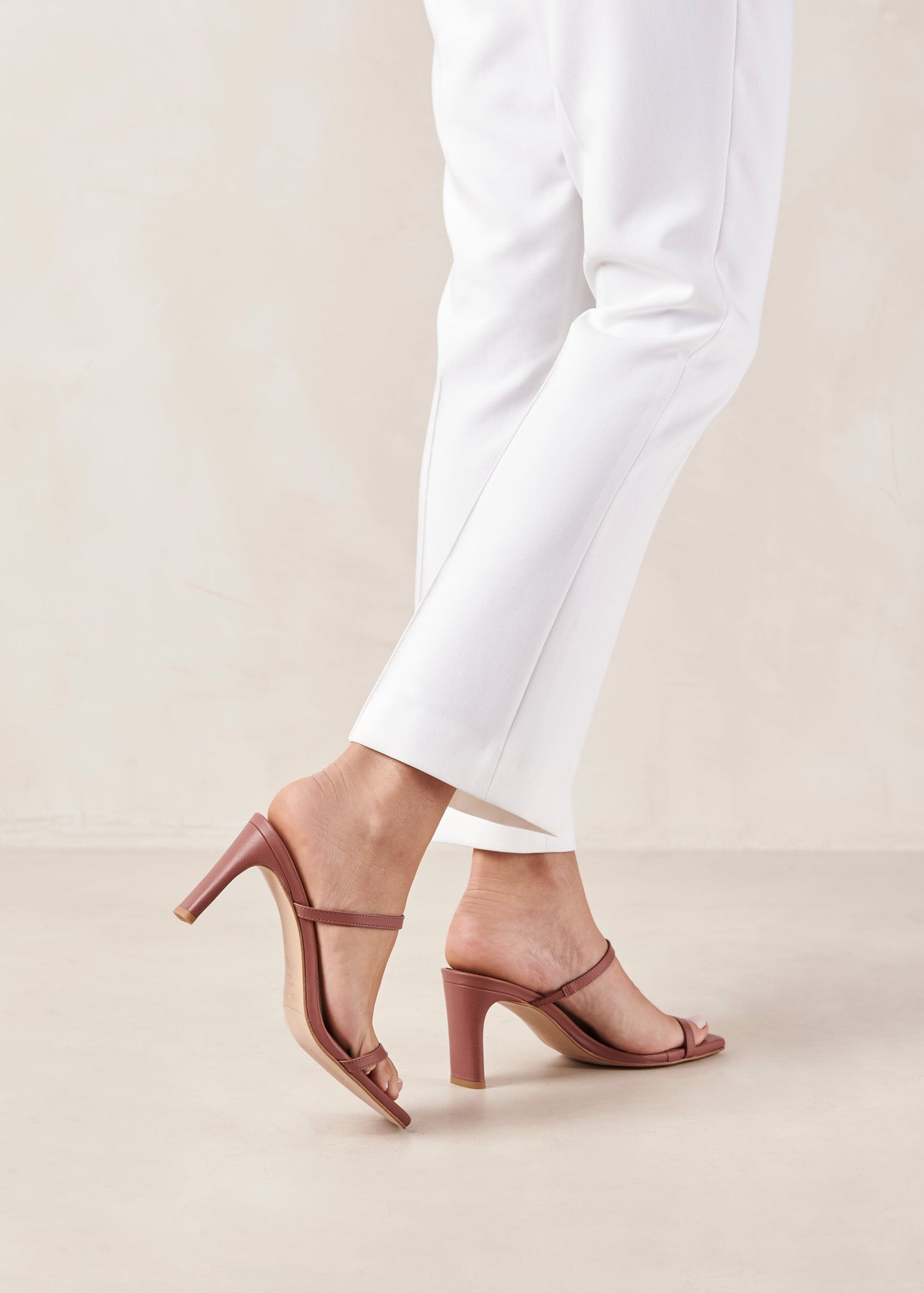 Cannes Leather Sandals Astro Red / Blush Tone