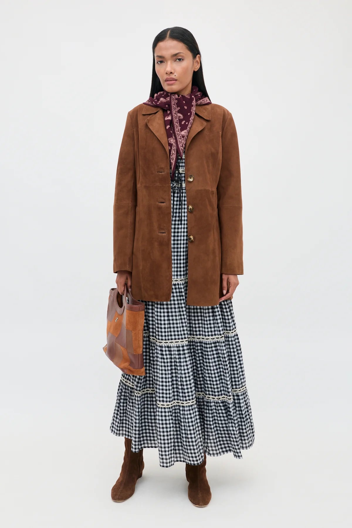 Rixo Chandra Dress Beth Check