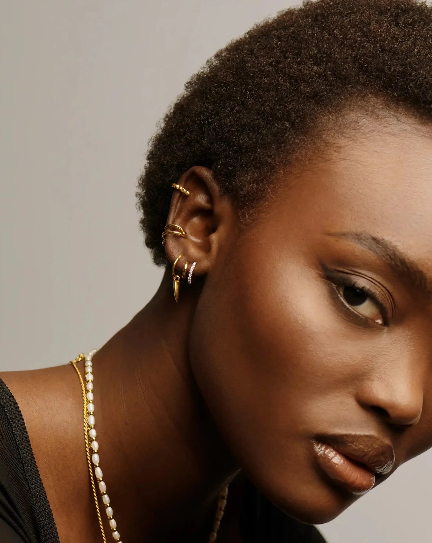 Missoma classic Double Huggie Earrings