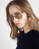 Prada Aviator Sunglasses 0PR B57S Gold
