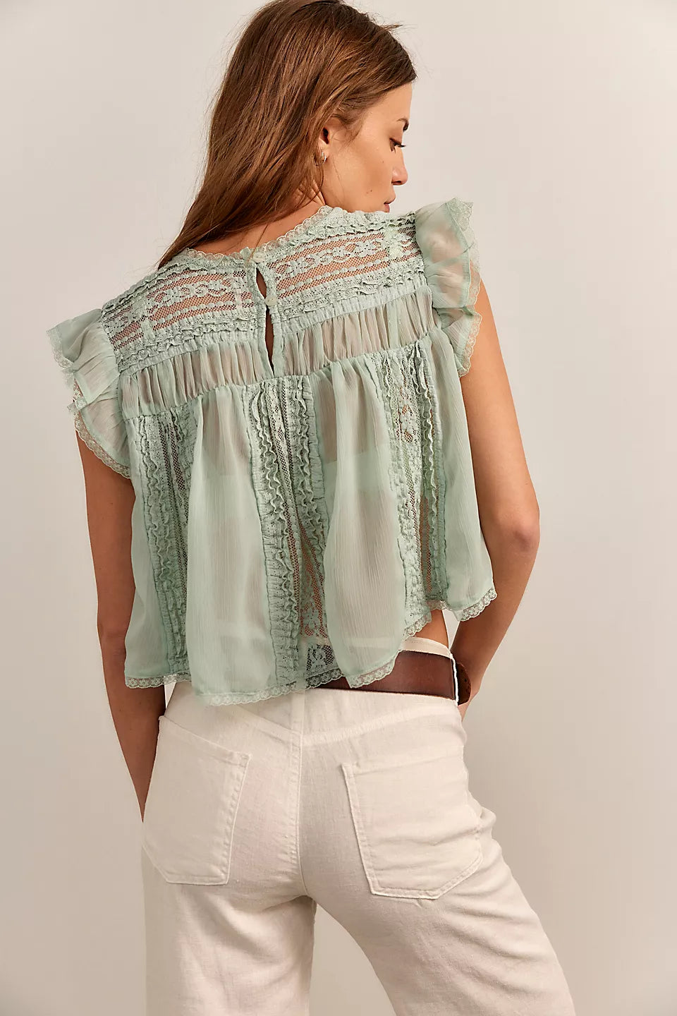 Free people Sun Drenched Blouse Mermaid Tail