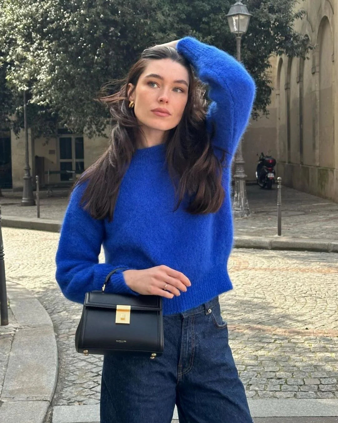 Jane Mohair Sweater Electric Blue