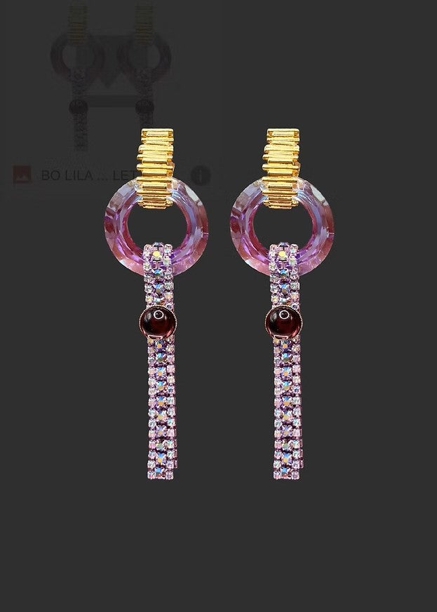 Julie Sion Lilas Earrings Purple