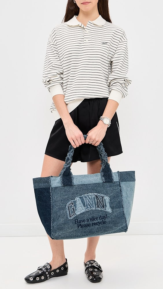Medium Trapeze Shopper Denim