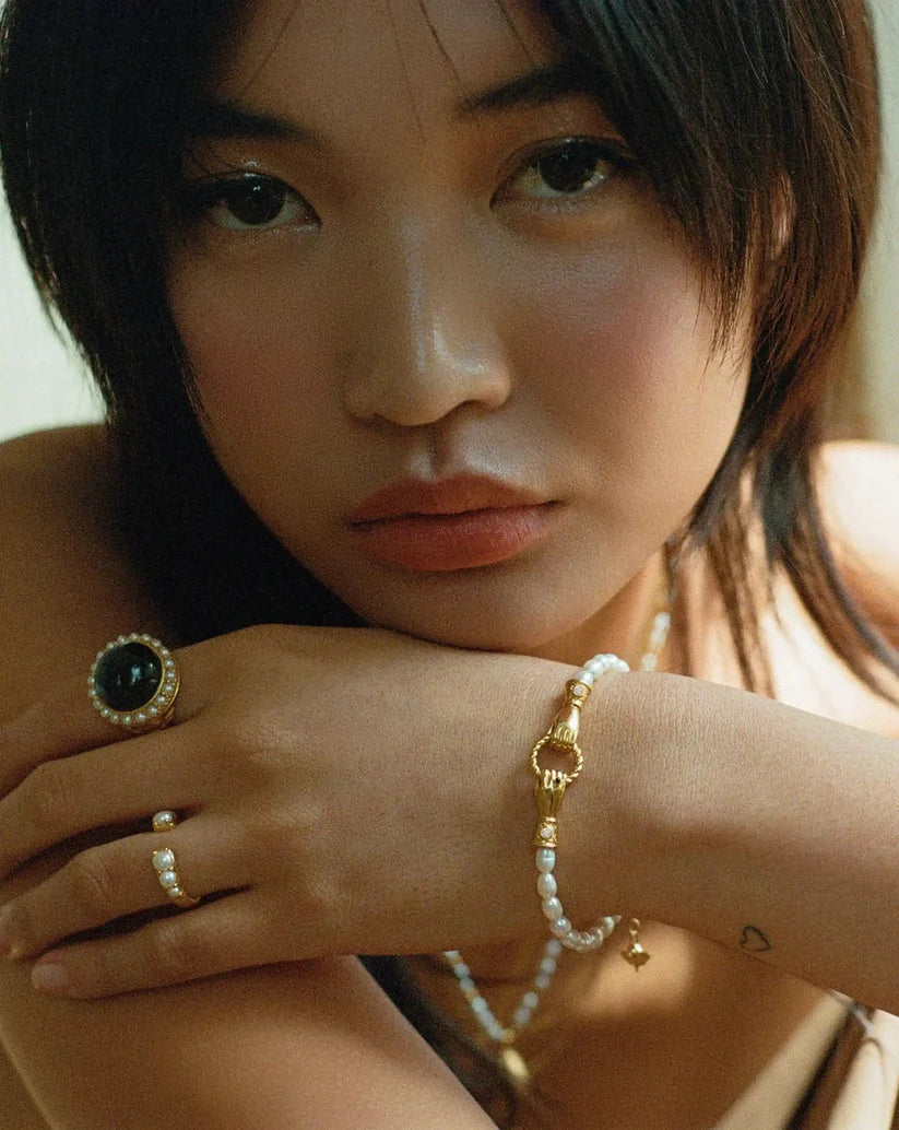 Harris Reed In Good Hands Pearl Bracelet