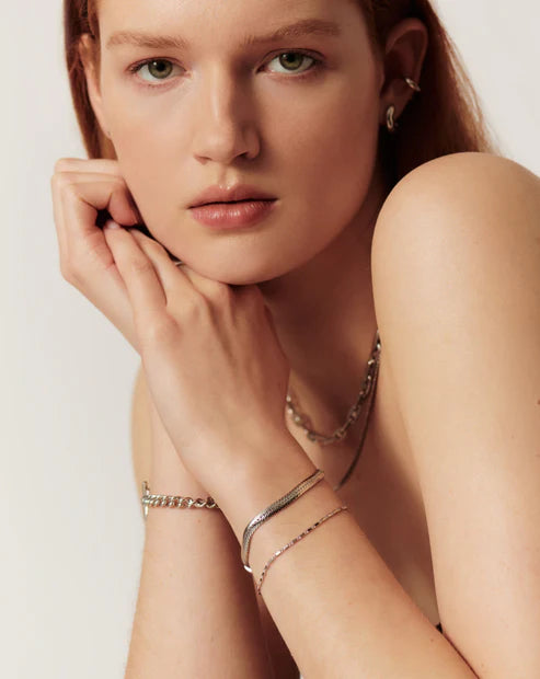 Lucy Williams Horizon Link Chain Bracelet Sterling Silver