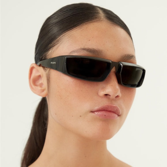 Prada Square Frame Sunglasses Black 0PR 25YS