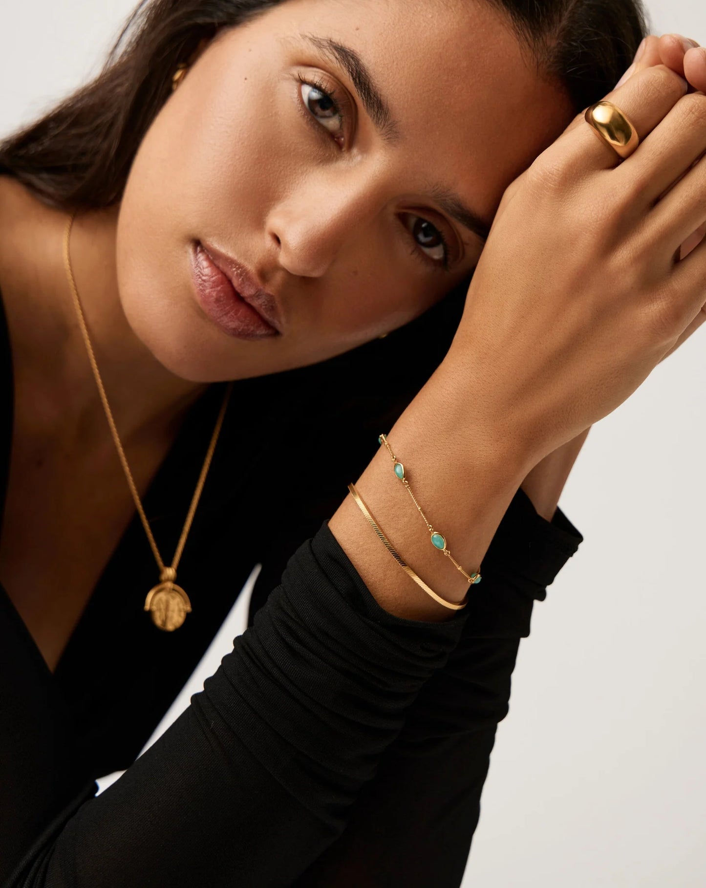 Magma Gemstone Charm Bracelet Amazonite