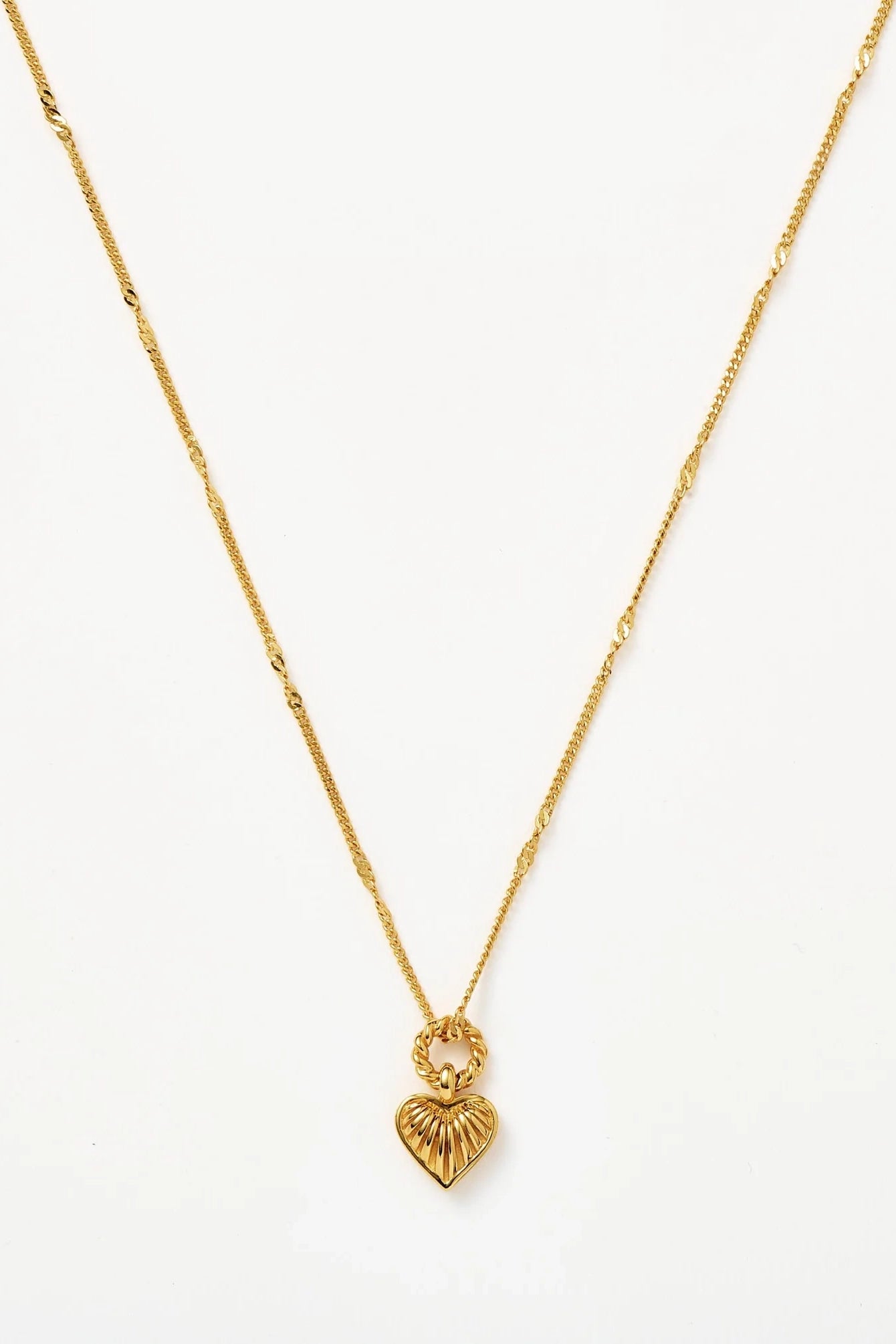 MISSOMA Mini Ridge Heart Necklace Laneway Boutique
