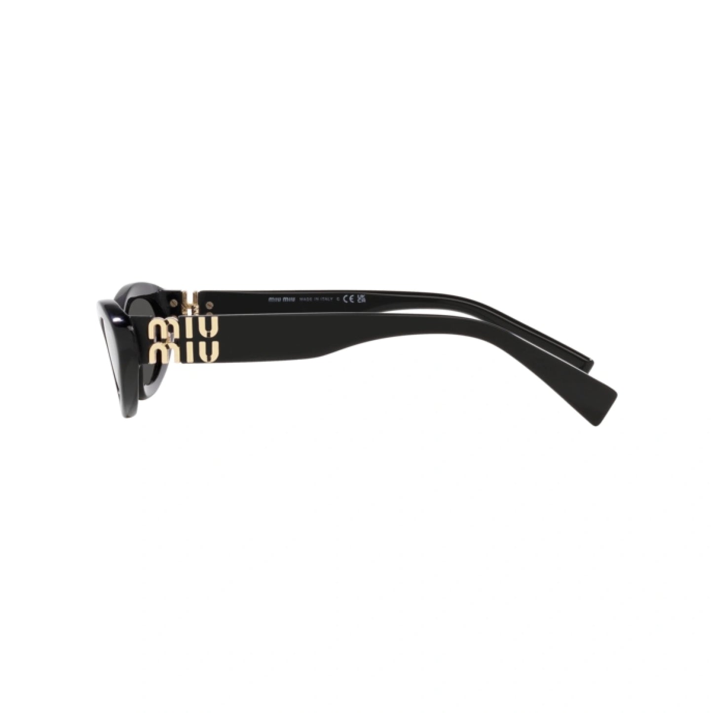 Miu Miu Oval Sunglasses Black 0MU 09YS