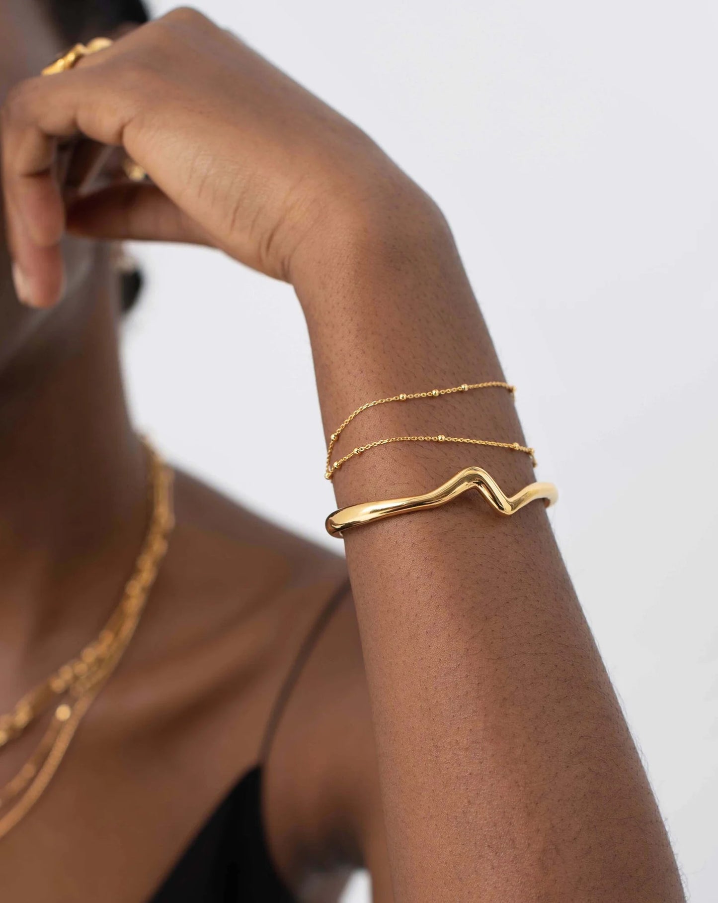 Moten Wave Cuff Bracelet