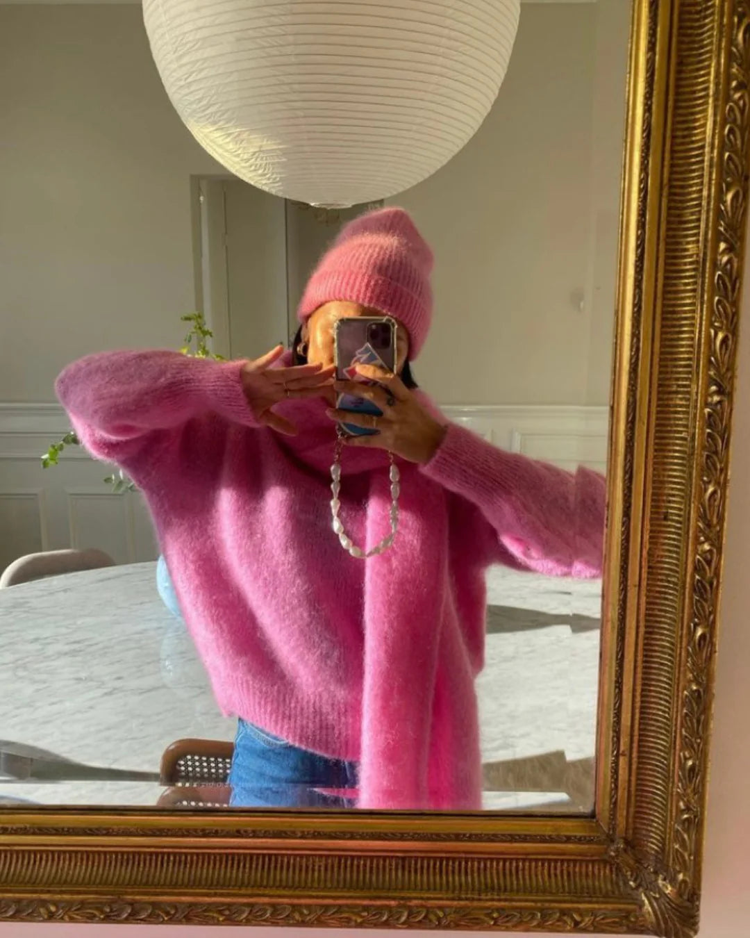 Jane Mohair Sweater Rose