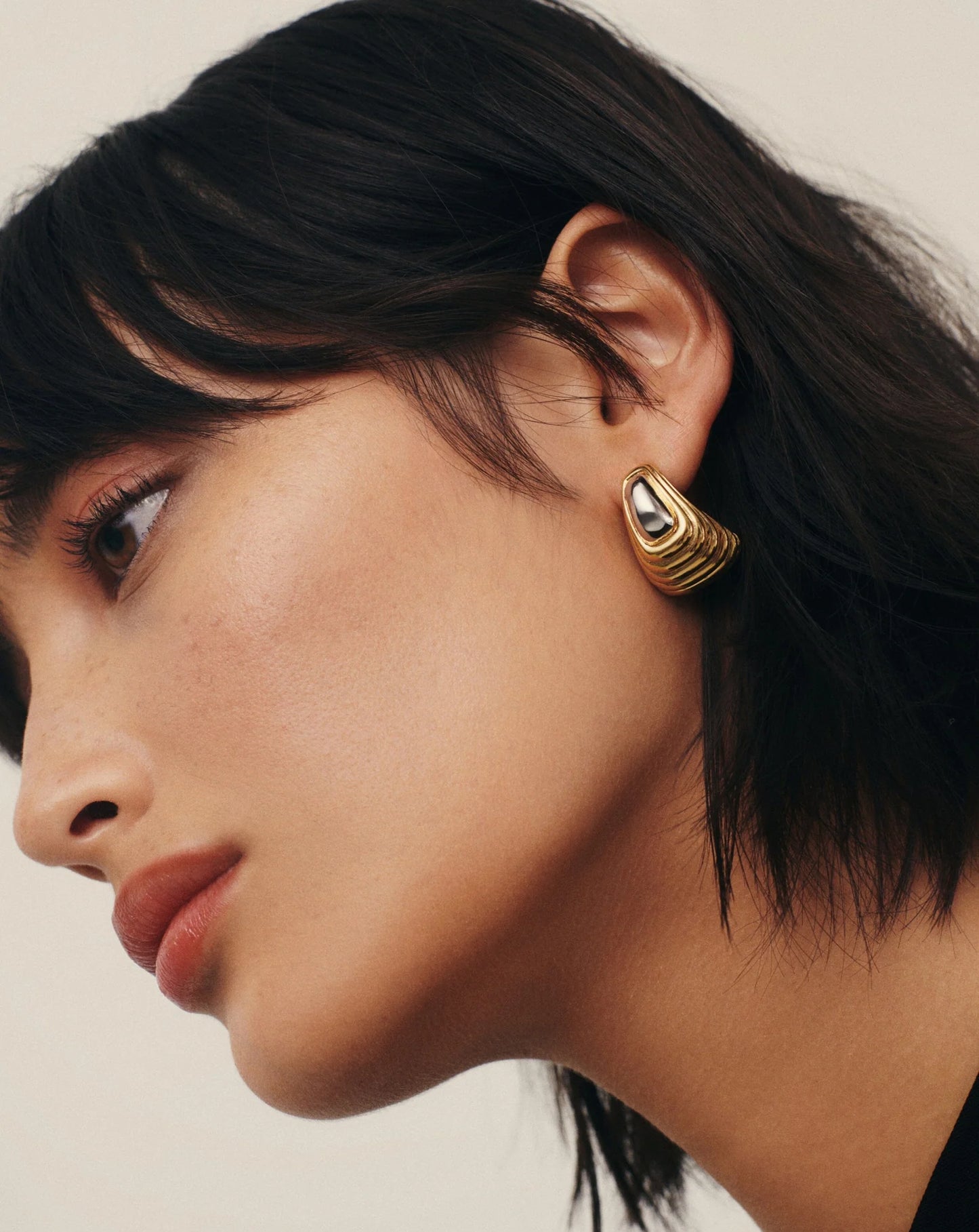 Ridge Oversized Stud Earrings