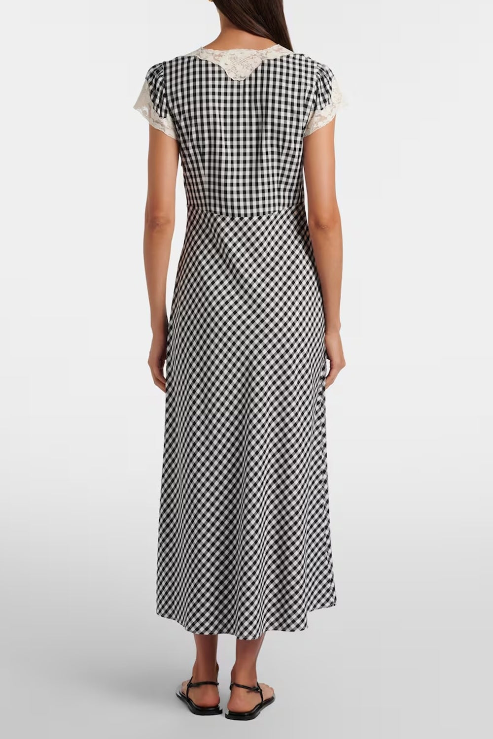 Amari Dress Beth Check Black