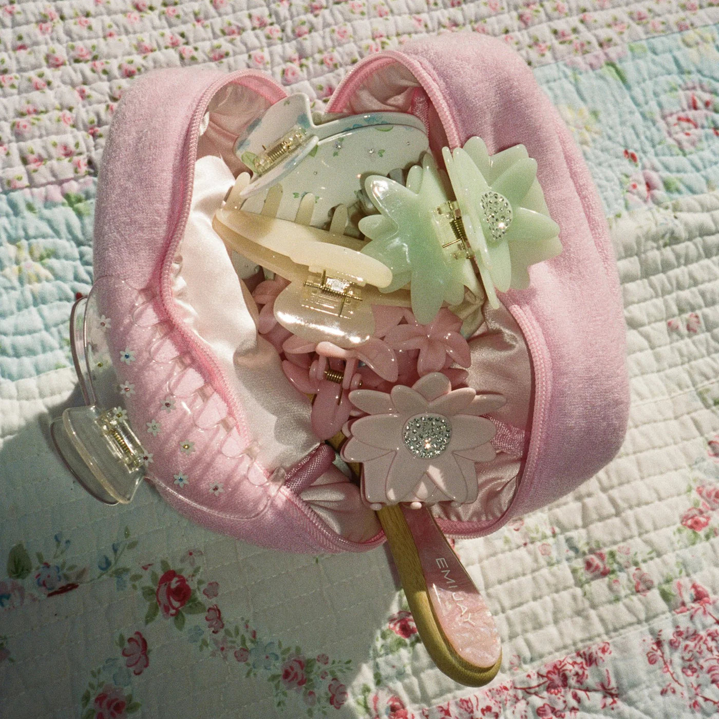 Terry Pouch Sweet Pea