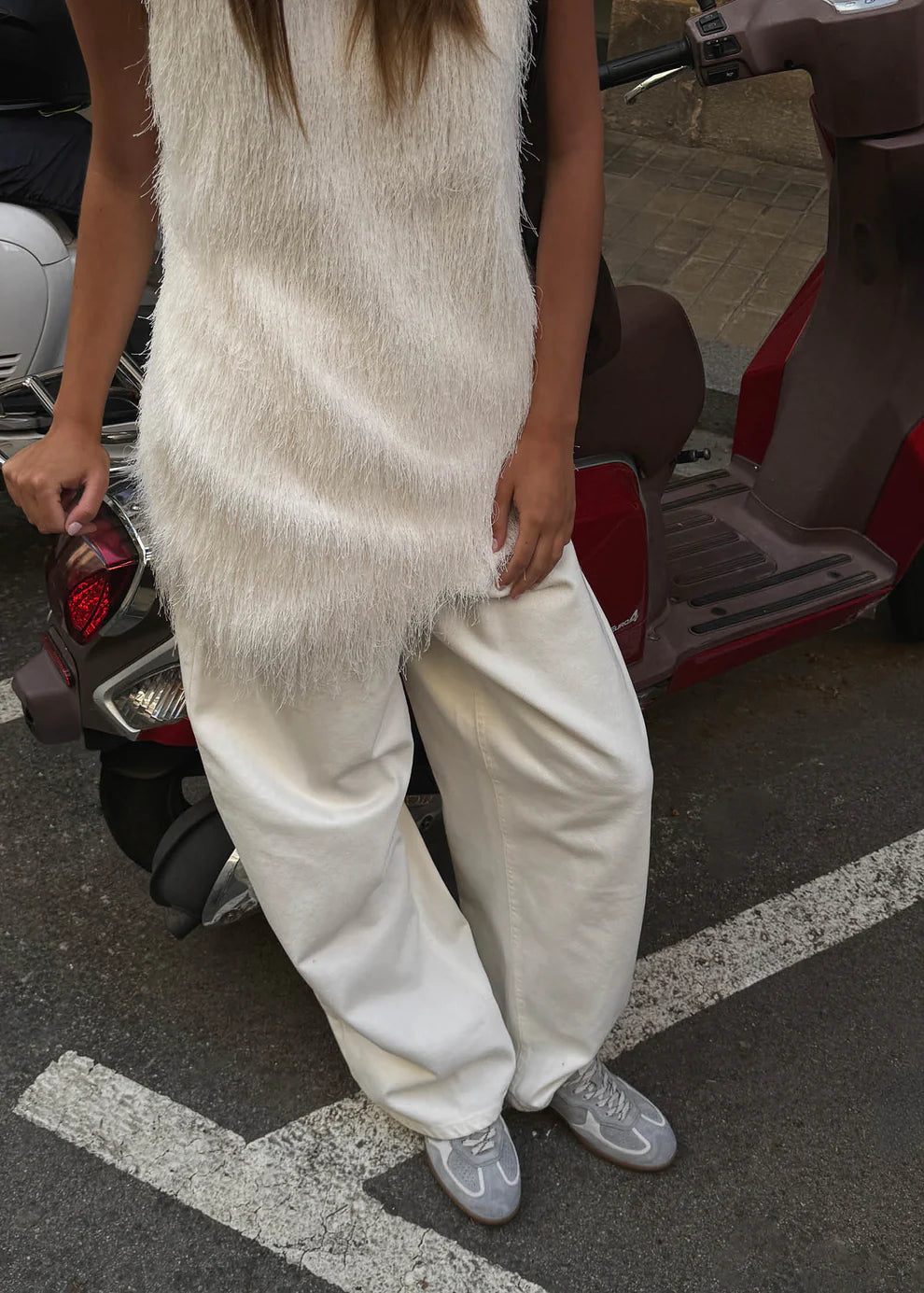 Tb 490 Rife Grey Leather Sneakers