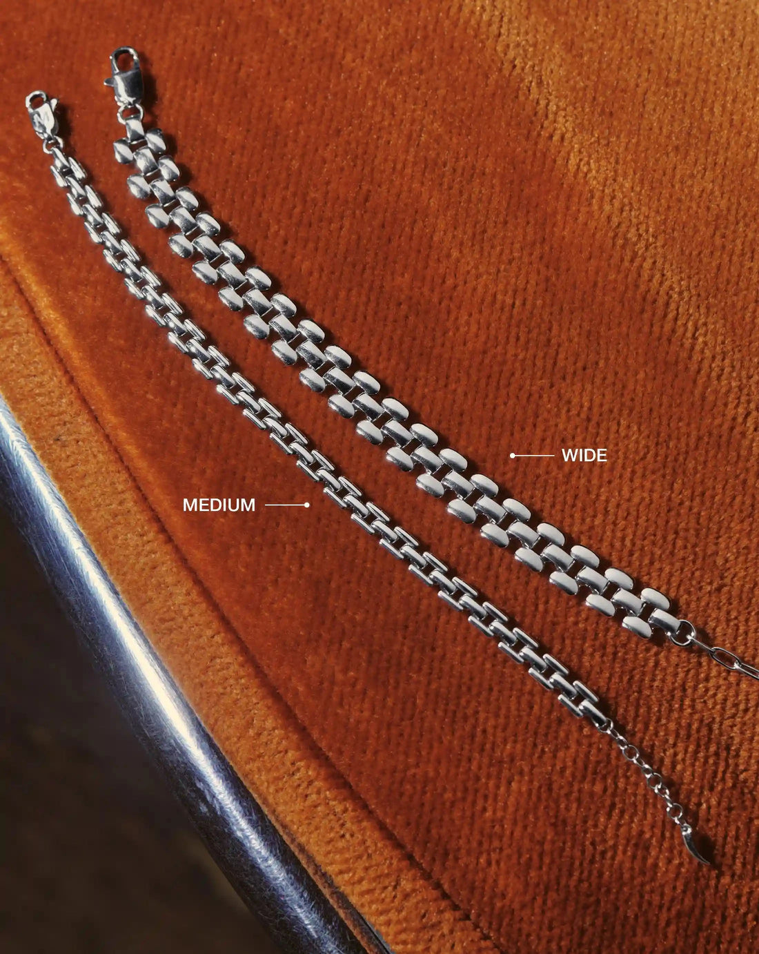 Timepiece Link Chain Bracelet Silver