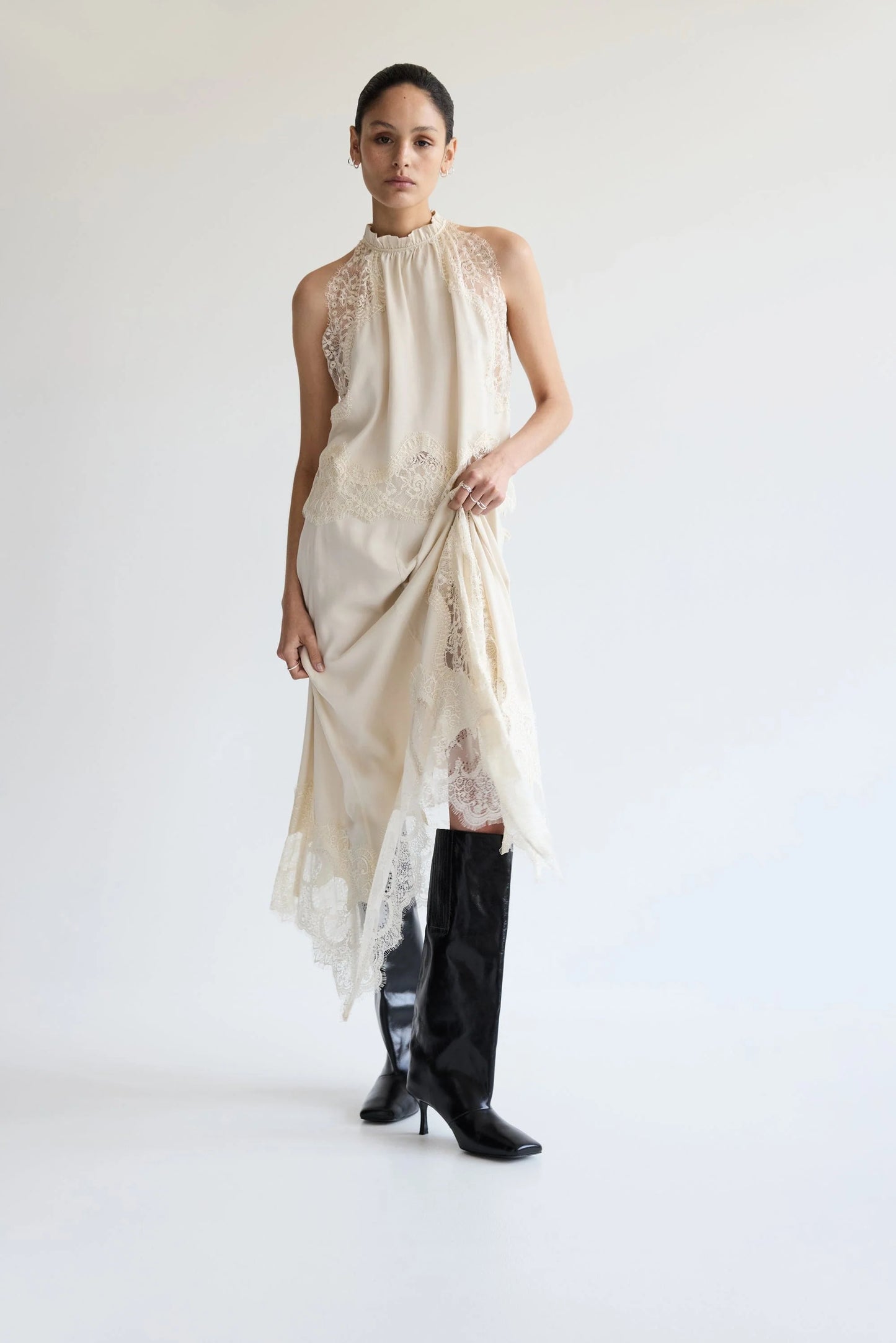 Vision Lace Skirt Buttercream