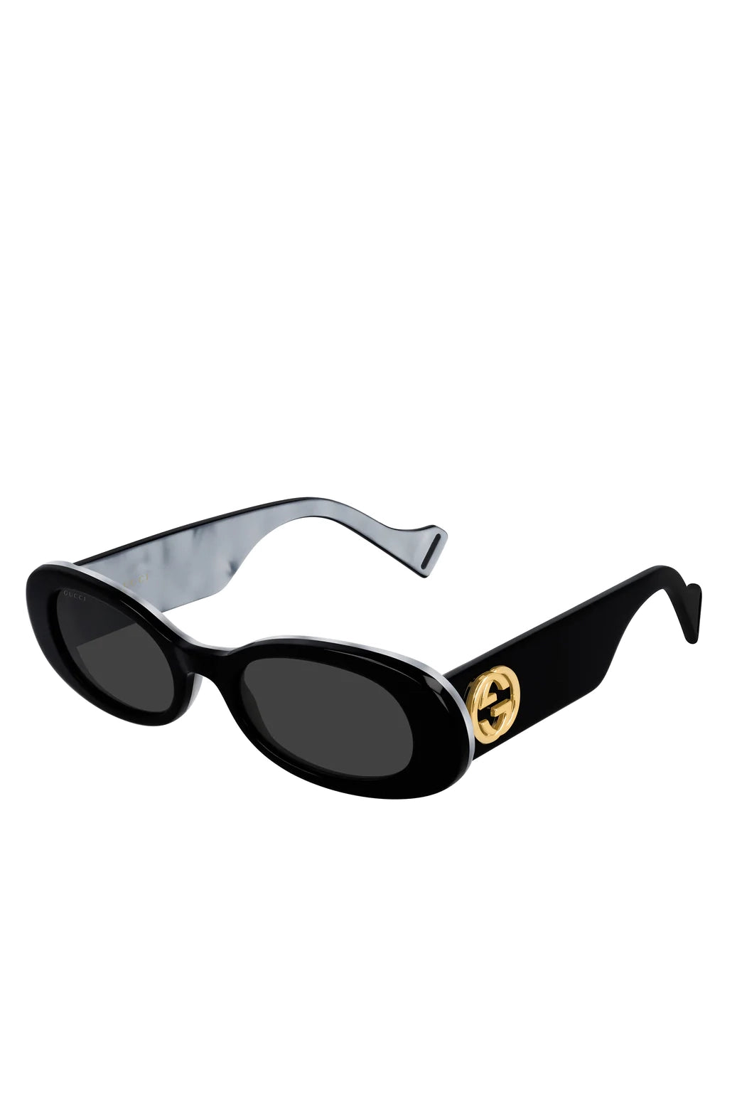 Gucci Eyewear Double G rectangle-frame Sunglasses - Black