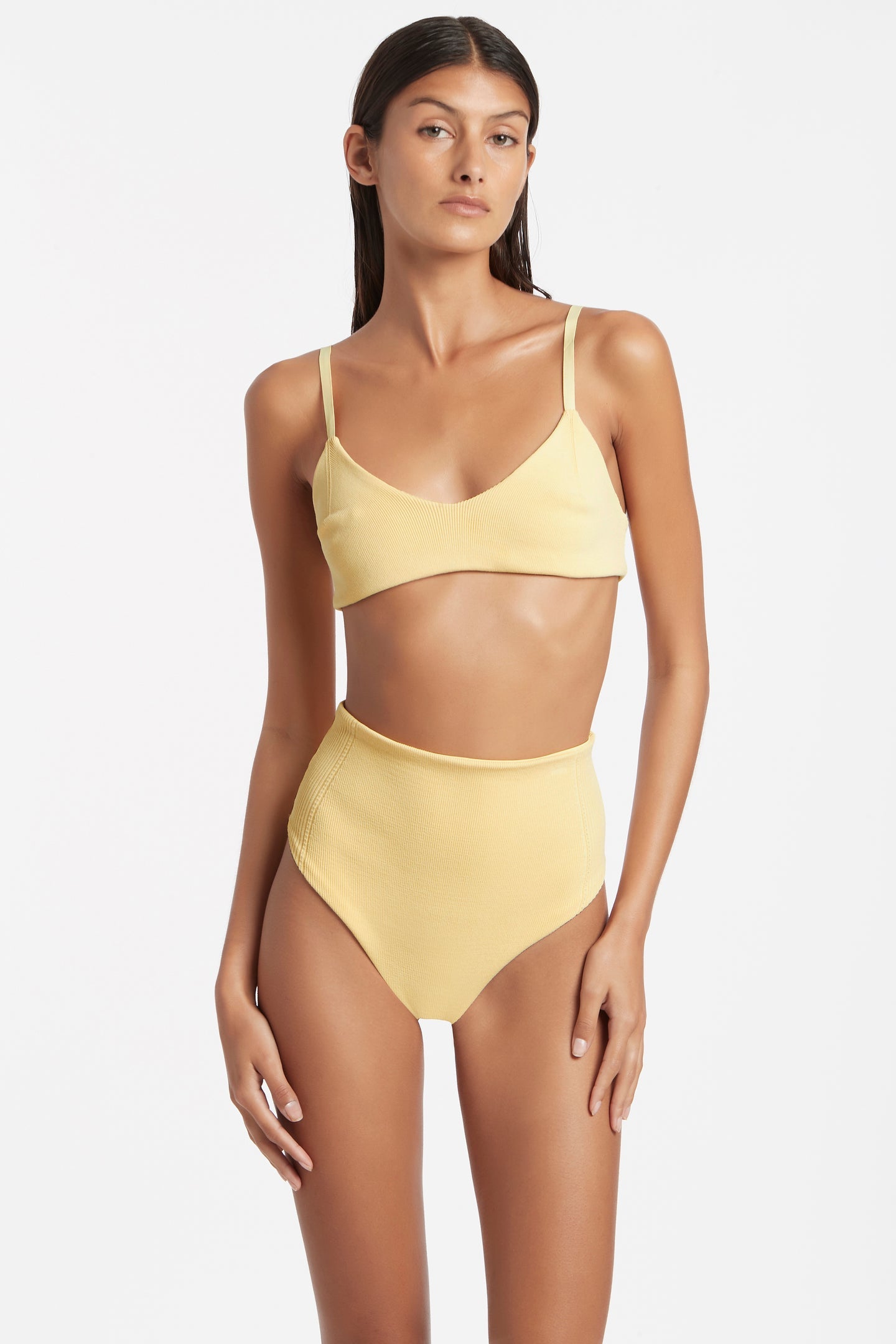 Gia High Waisted Brief Yellow