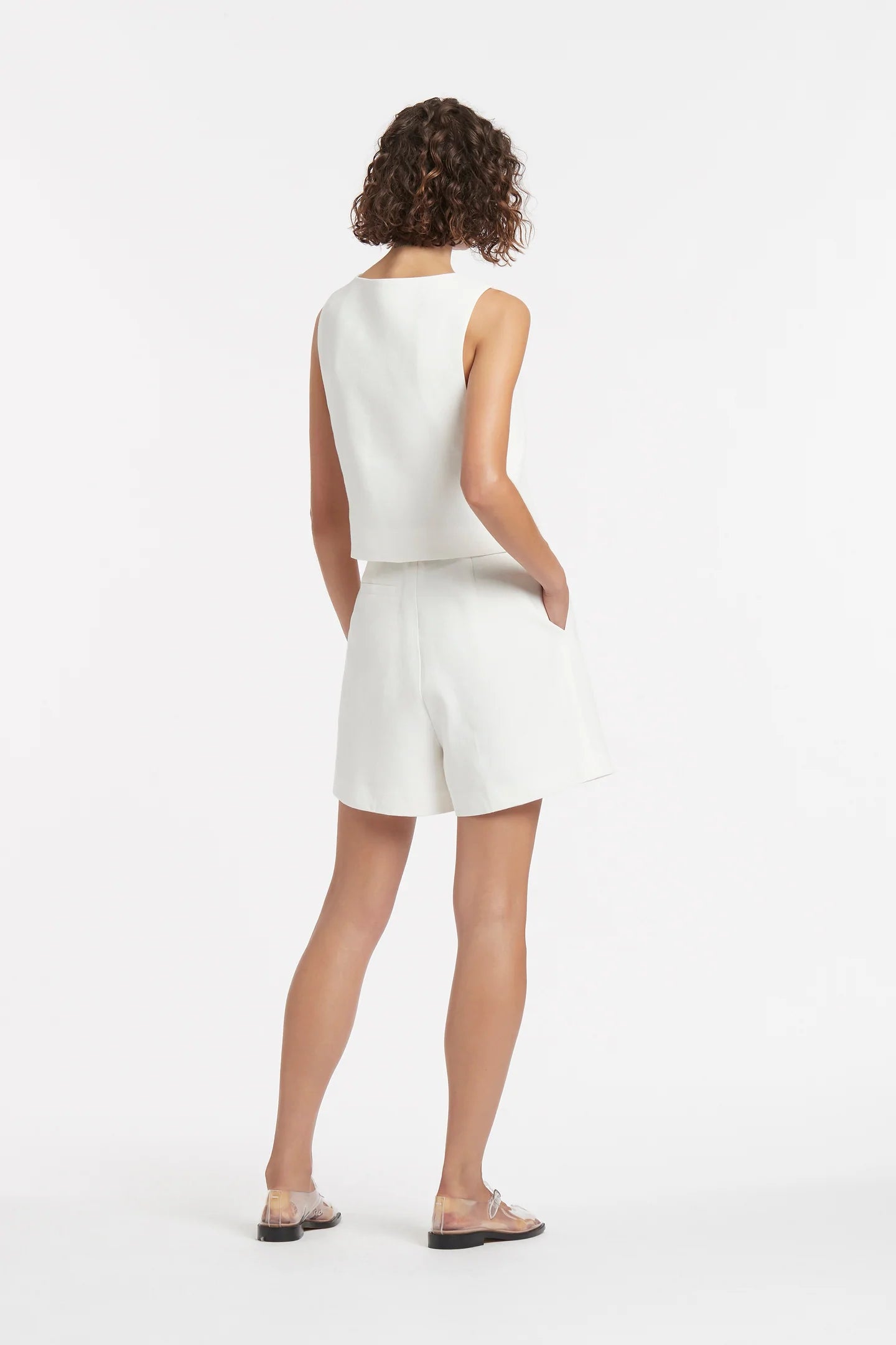Clemence Tailored Short Ivory