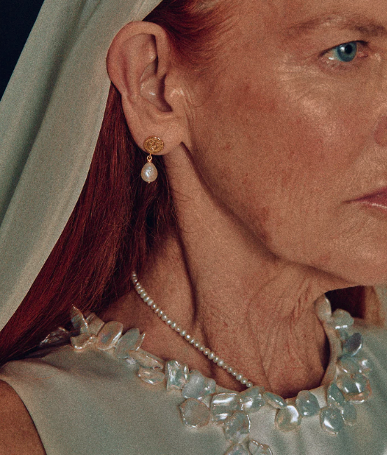 Pandaia Earrings with Pearl