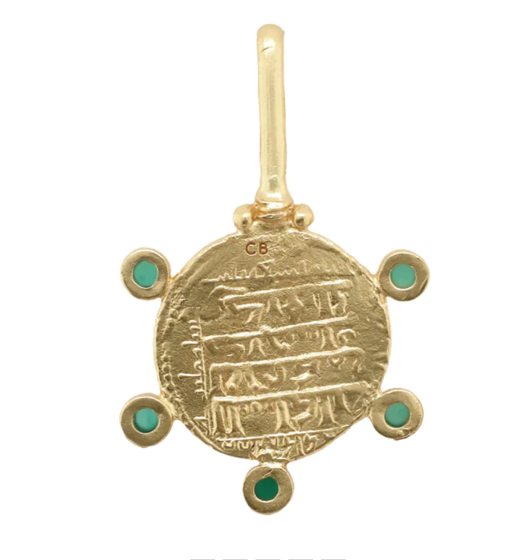 Jahangir Pendant with Green Onyx
