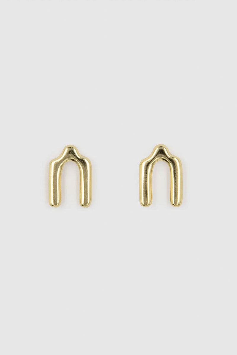 Agnes Stud Earrings Gold