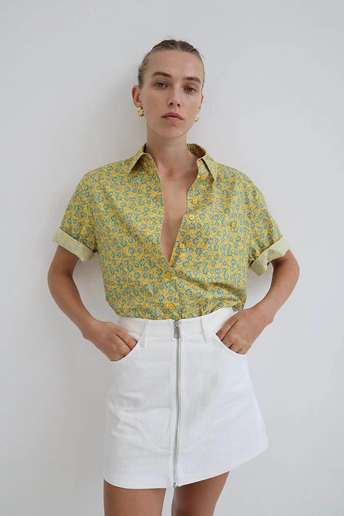Effie Shortsleeve Shirt Yellow
