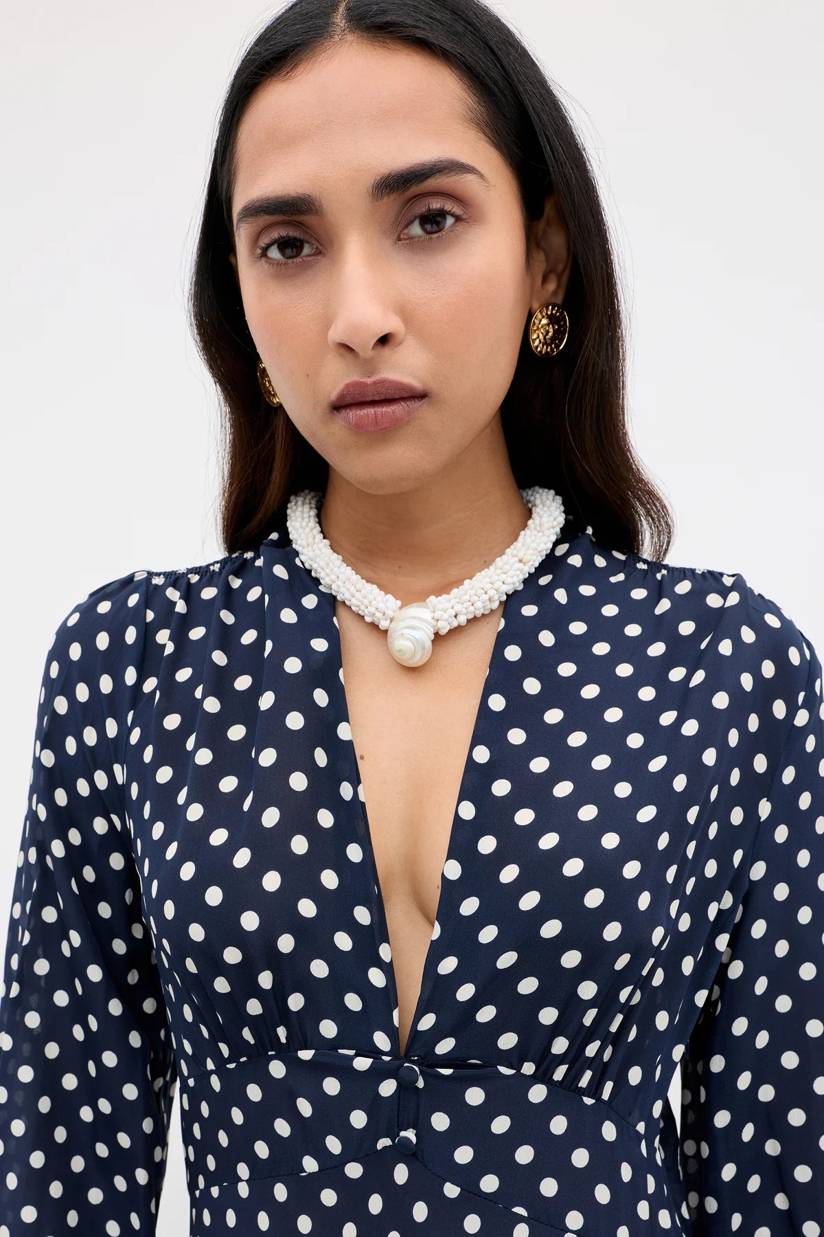 Emory Silk Maxi Dress Runway Spot Navy