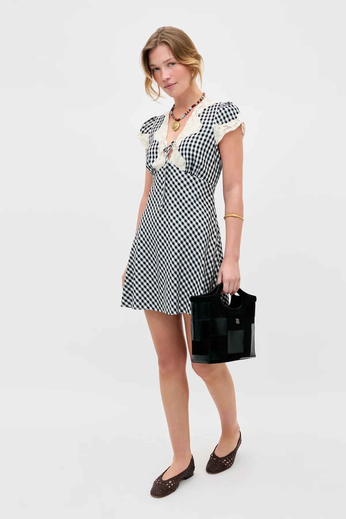 Lacie Dress Beth Check Black