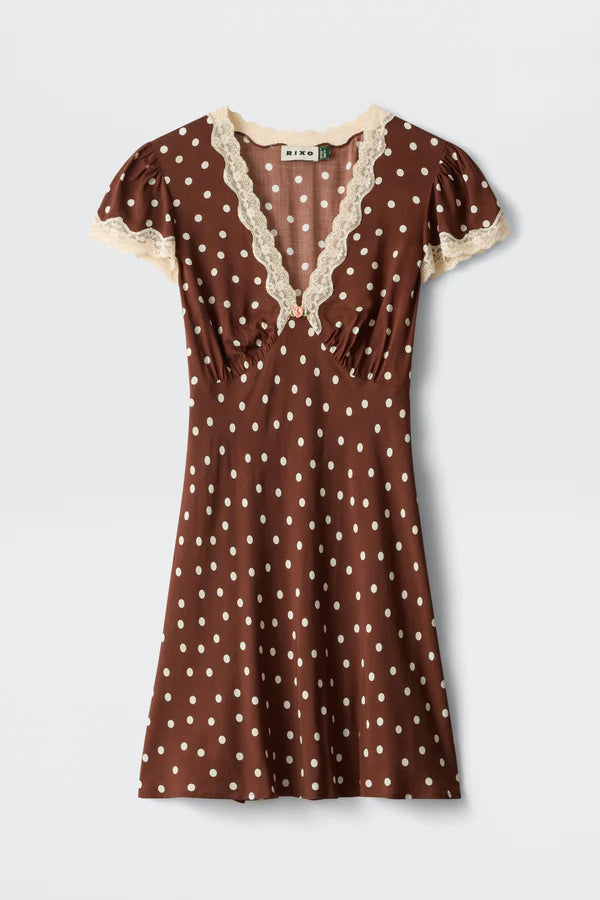 meg leopard polka dot midi dress Meg Leopard Polka Dot Midi Dress