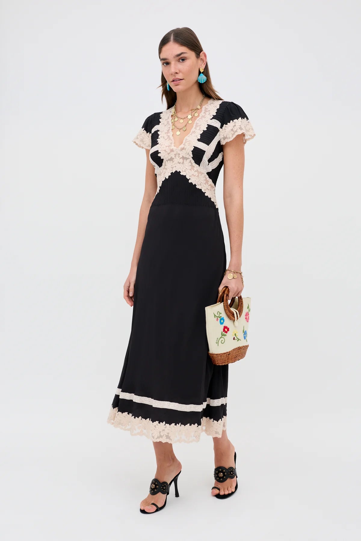 Martina Midi Dress Black