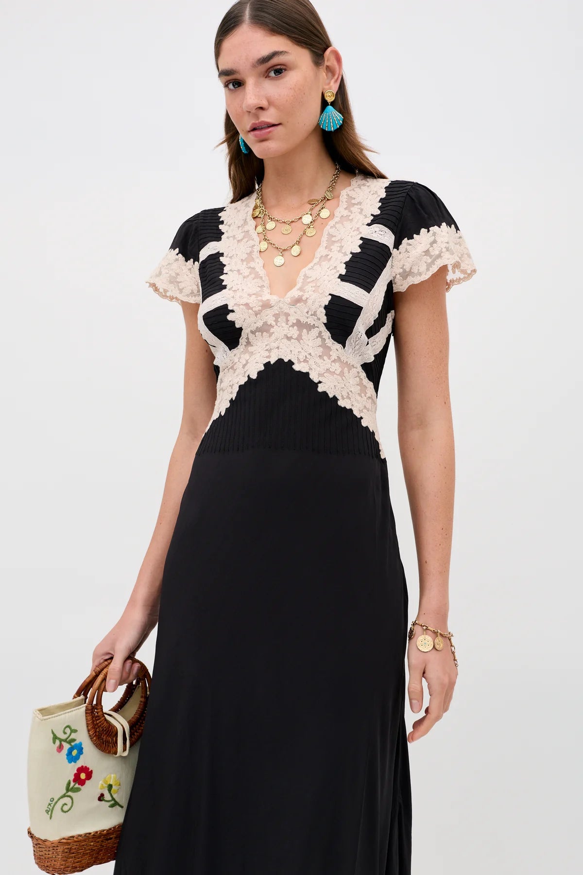 Martina Midi Dress Black